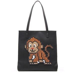 Authentic New Vegan Braccialini Tua Pixel Shopping Bag